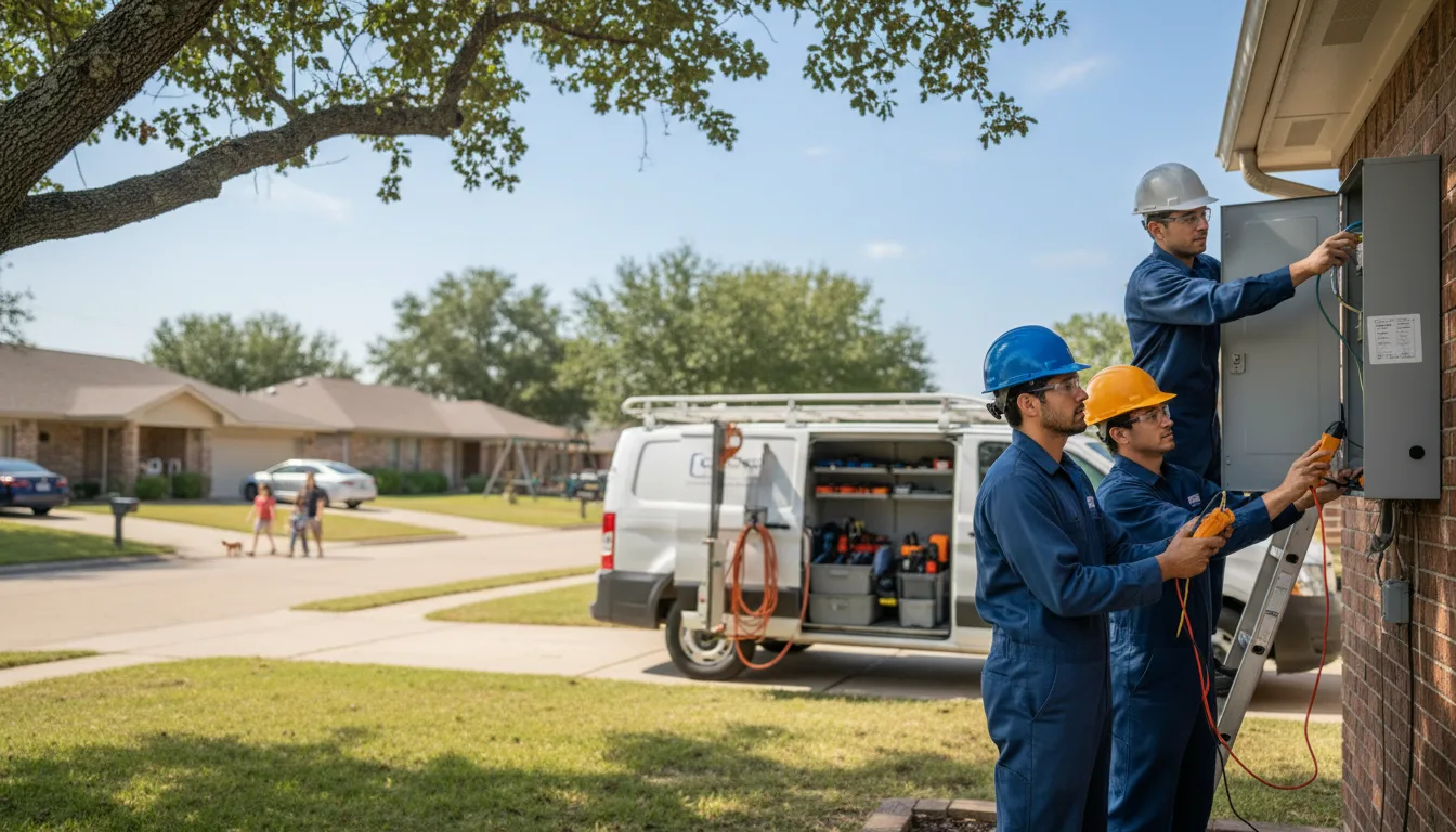Certified electrician providing emergency electrical services in Redwater, TX